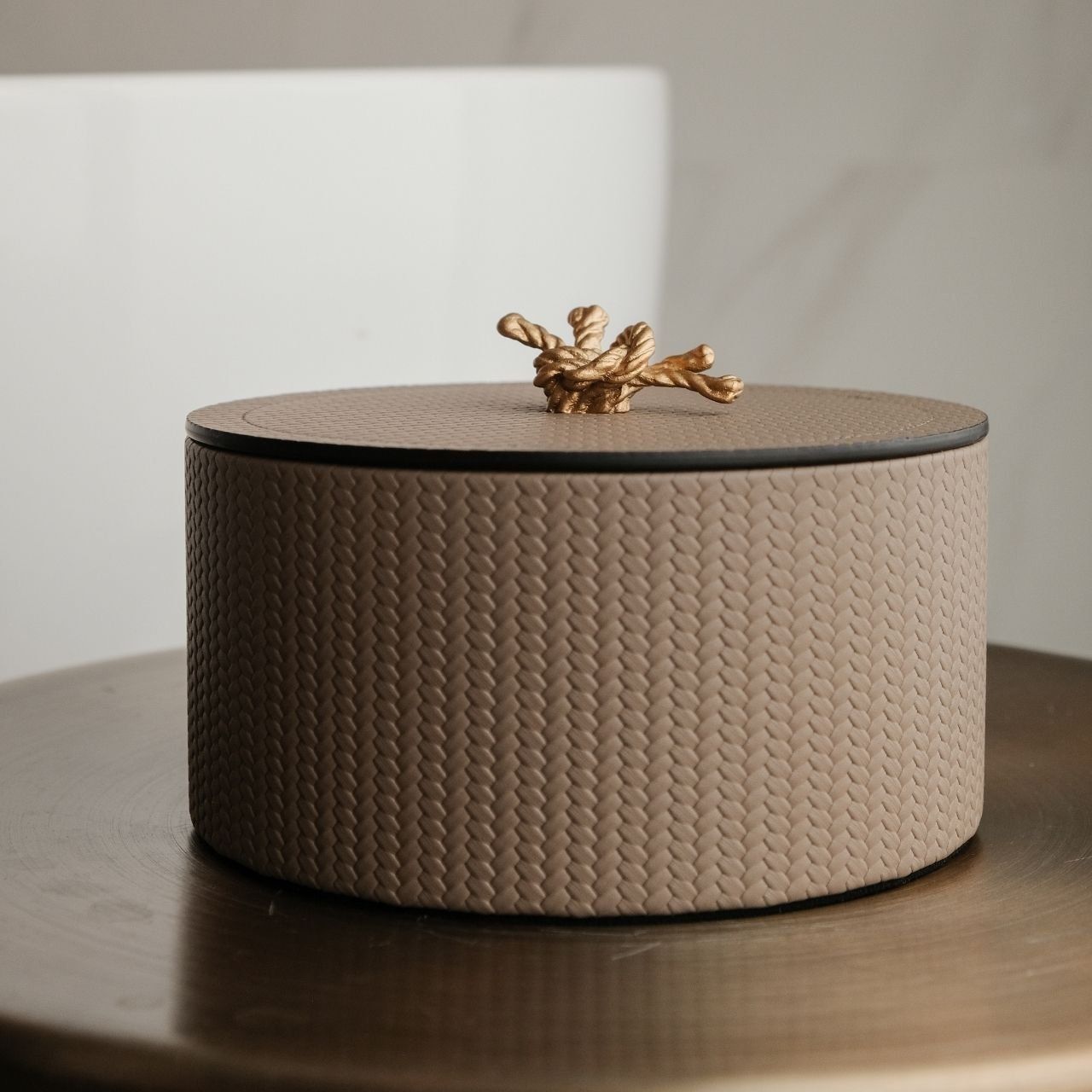 Hộp tròn Thalia Taupe Pinetti 