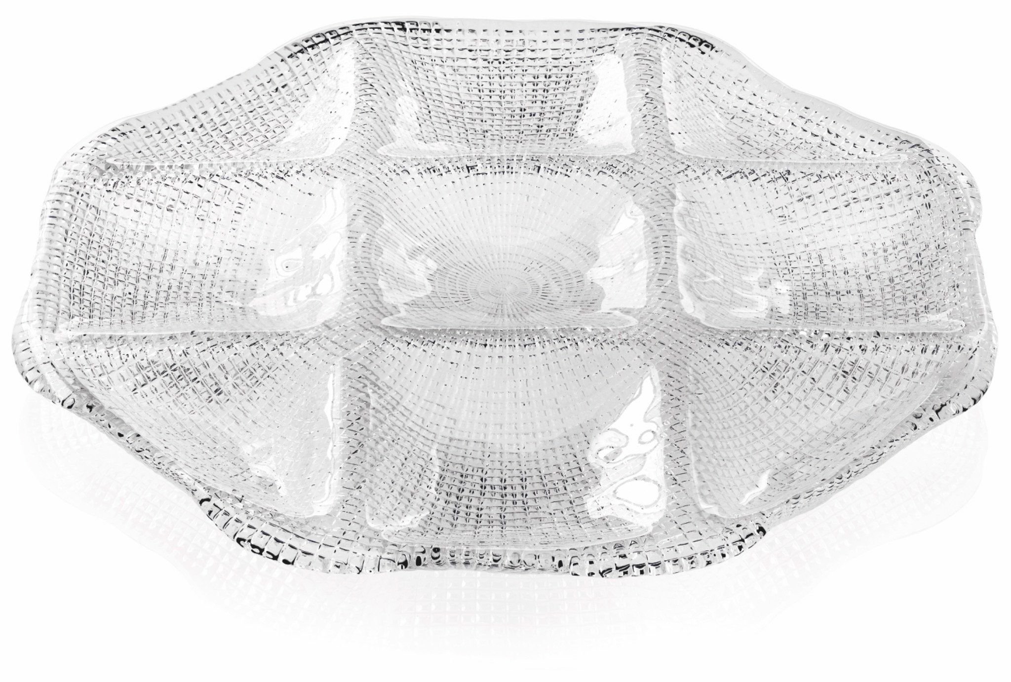  Đĩa Diamante Octagonal Clear 33x33cm 