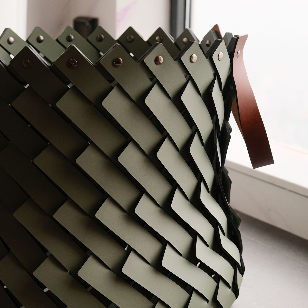  Giỏ đựng đồ Almeria Oil Green size M Pinetti 