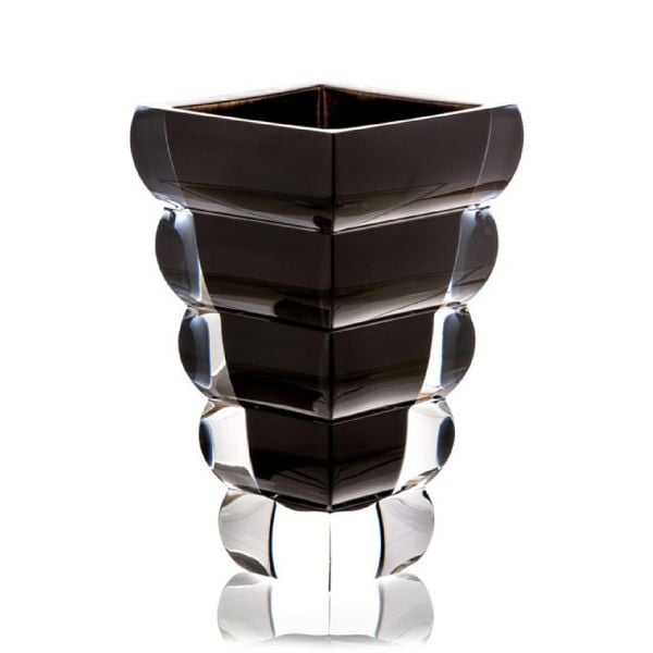  Lọ hoa pha lê Adria đen 25cm - Rogaska 