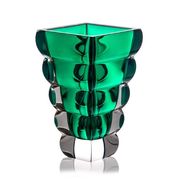  Lọ hoa pha lê Adria Xanh Lá 25cm - Rogaska 