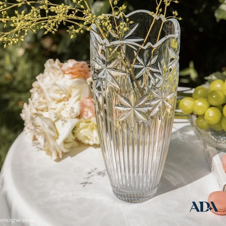  Lọ hoa Pha lê Bom Hoa Thị 30cm 