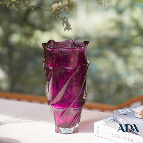  Lọ hoa pha lê Flamenco Tím 30cm 