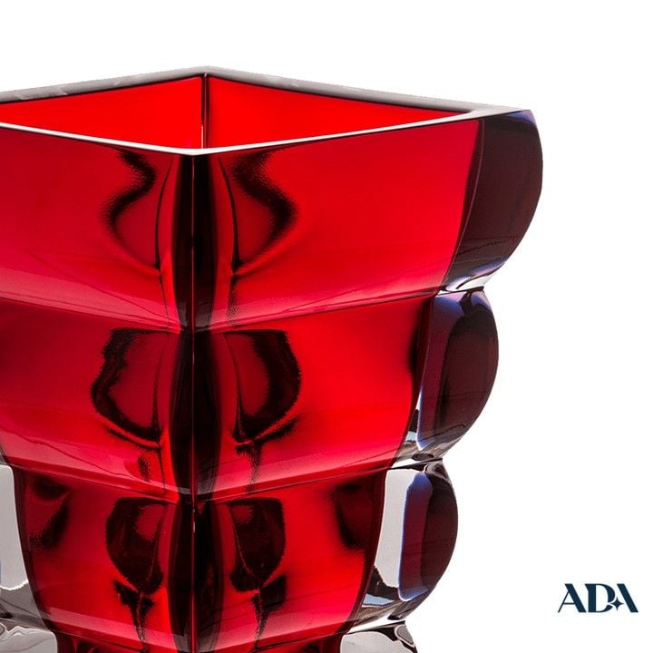  Lọ hoa pha lê cao cấp Adria đỏ 25cm 