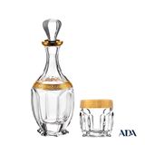  Bộ Chai Cốc Safari  khảm vàng dày 