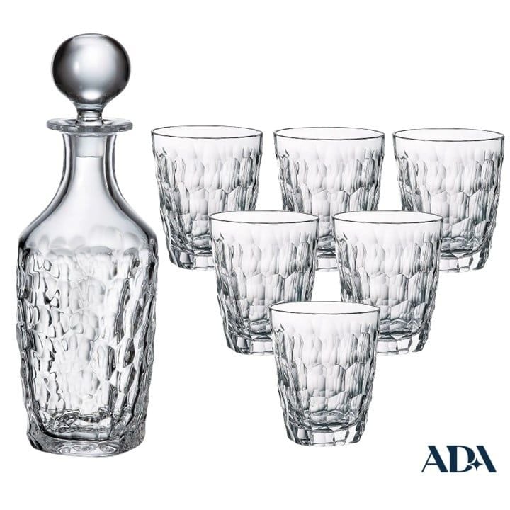  Bộ bình rượu Marble Crystal Bohemia 