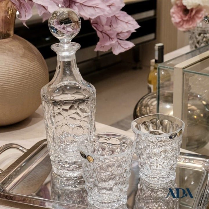  Bộ bình rượu Marble Crystal Bohemia 