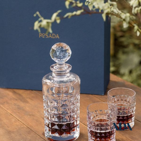  Bộ Bình Rượu Pha Lê Kim Cương  + Hộp Quà 