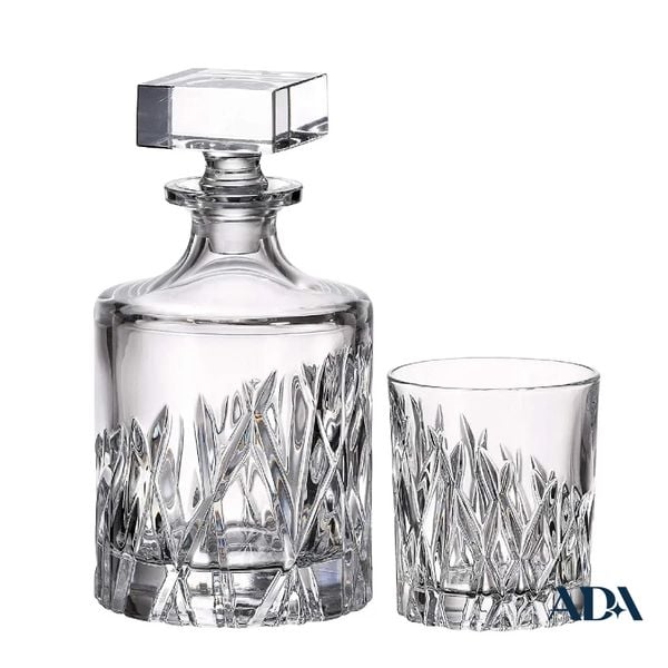  Bộ bình rượu pha lê Wicker 