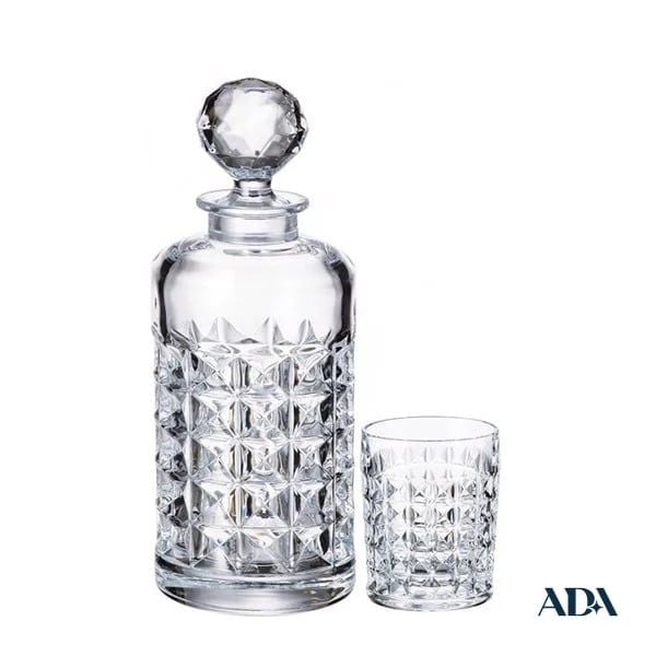  Bộ chai cốc pha lê kim cương ( 1 chai & 6 cốc) 