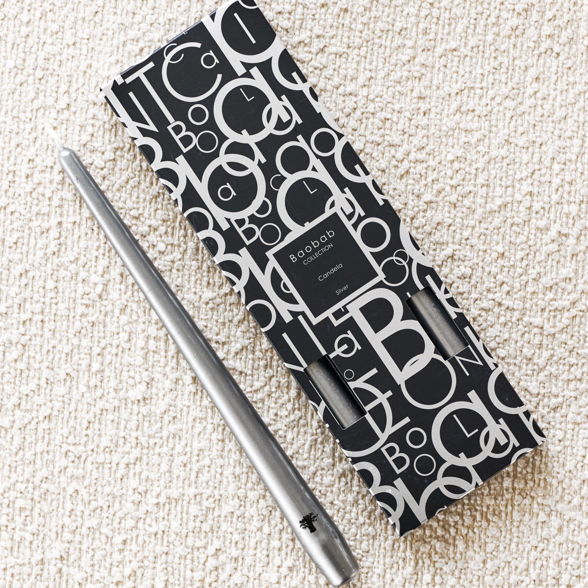  Set 4 nến CANDELA Silver Baobab 