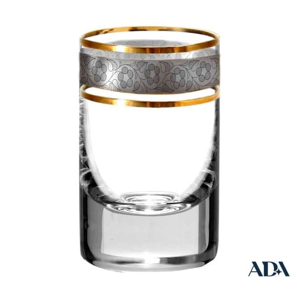 ly rượu mạnh khảm bạc