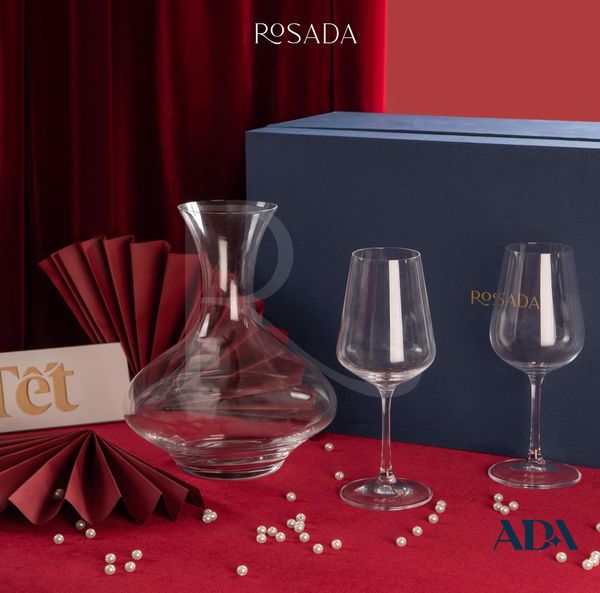  Decanter Amoroso và 4 ly sandra 350ml 