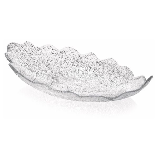  Đĩa Centrepiece Madagascar trắng 42x28cm 