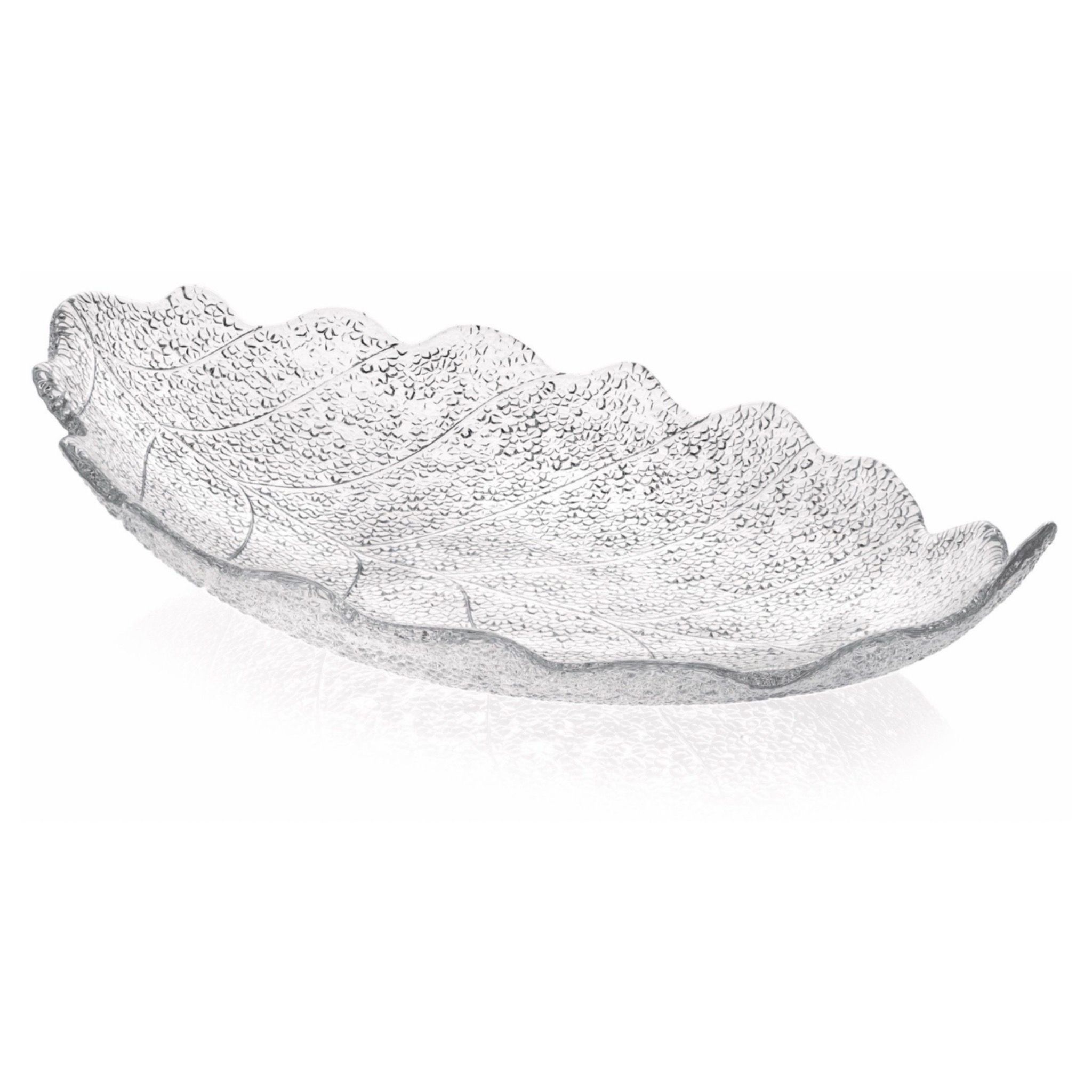  Đĩa Centrepiece Madagascar trắng 42x28cm 