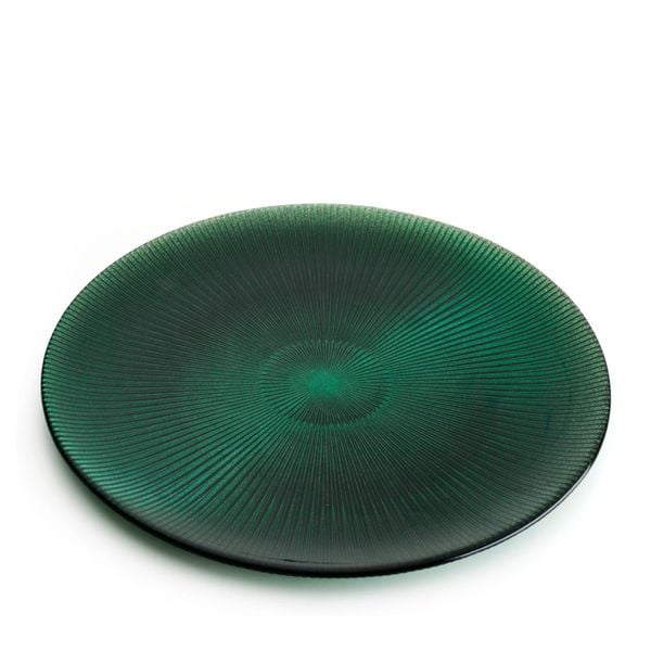  Đĩa Noel Centerpiece Pine Green Glitter 37cm 