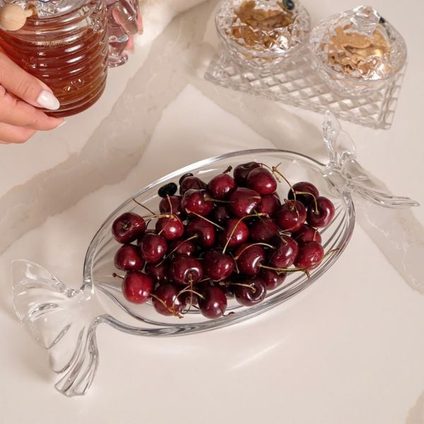  Đĩa sâu lòng Candy 34.5cm Bohemia Crystal 