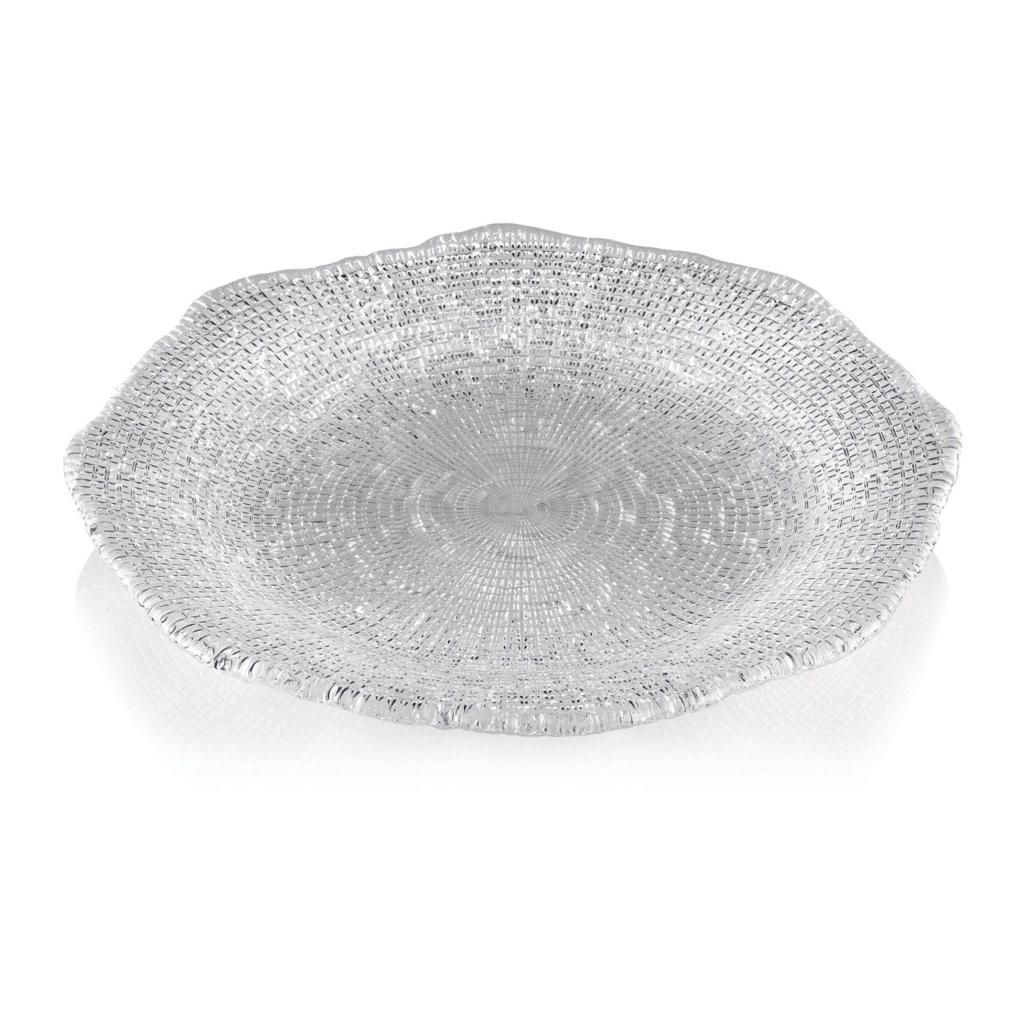  Đĩa sâu lòng DIAMANTE trắng 28cm 