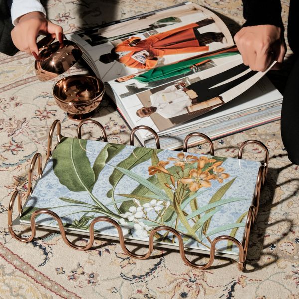  Đĩa sứ chữ nhật Kyma Multicolor 41x26cm Sambonet 