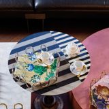  Đĩa sứ lục giác Kyma Multicolor 31x27cm Sambonet 