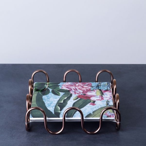  Đĩa sứ vuông Kyma Multicolor 26x26cm Sambonet 