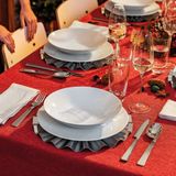  Đĩa trang trí Snow Kyma Stainless Steel Mirror Steel 33cm Sambonet 
