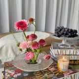  Đĩa tròn DIAMANTE' trắng 21cm 