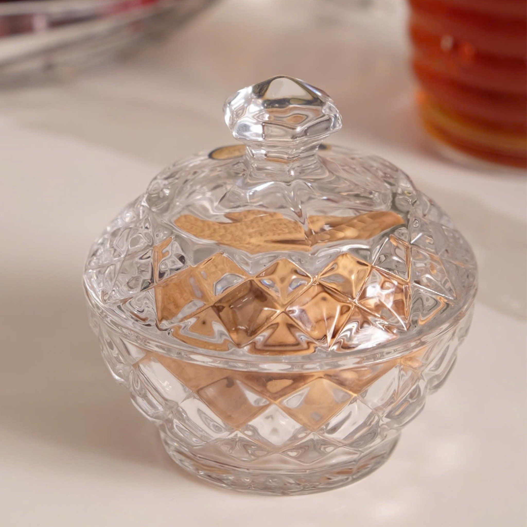  Hũ đựng đường Bohemia Crystal 