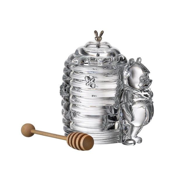  Hũ kèm cây khuấy mật ong Bohemia Crystal 