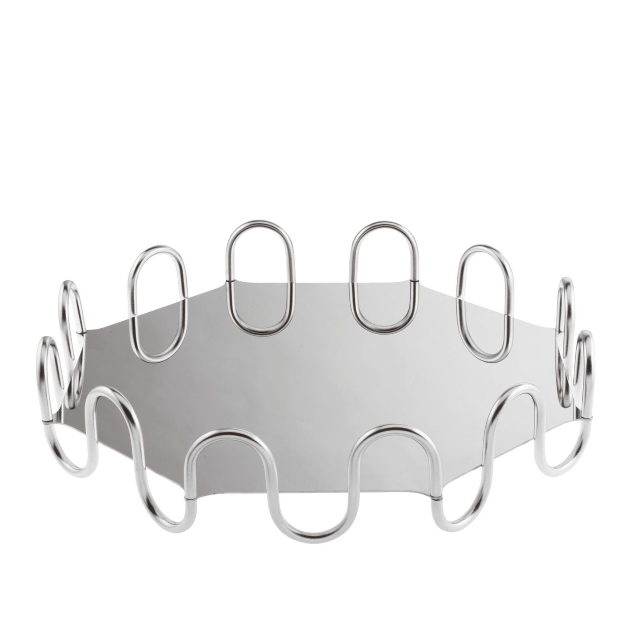  Khay bát giác Kyma Stainless Steel Diamond 37x37cm Sambonet 