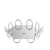  Khay lục giác Kyma Stainless Steel Diamond 31x27cm Sambonet 