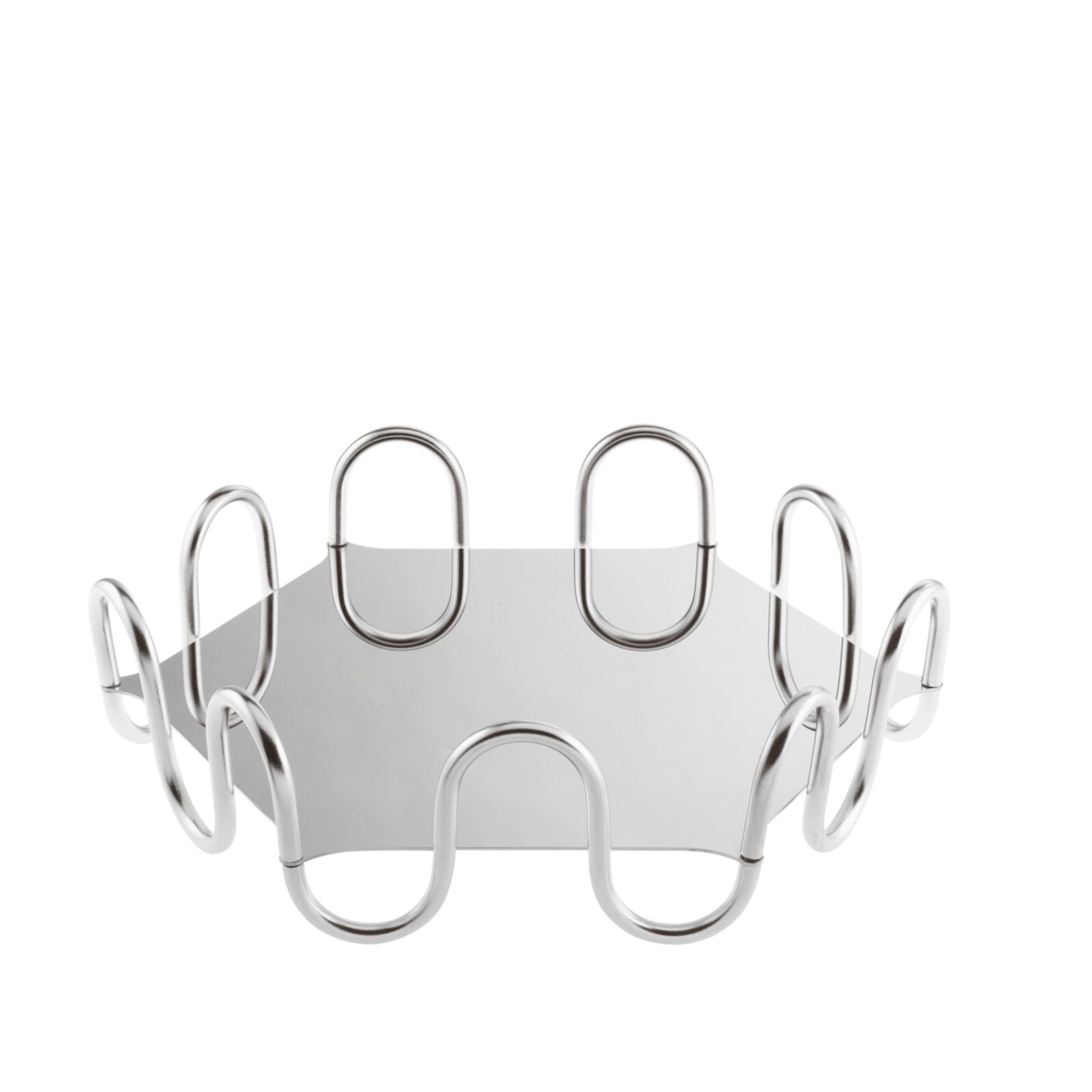  Khay lục giác Kyma Stainless Steel Diamond 31x27cm Sambonet 