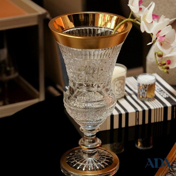  Lọ cúp pha lê khảm vàng Arcade 30.5cm 