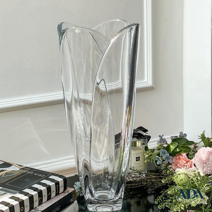  Lọ hoa pha lê bom bốn múi 35cm 