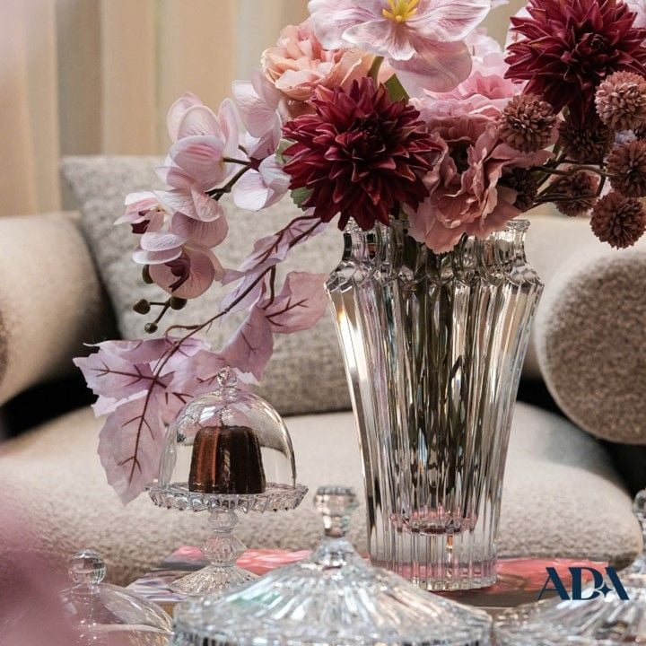  Lọ hoa Crown Jewel 25cm Trắng - Rogaska 