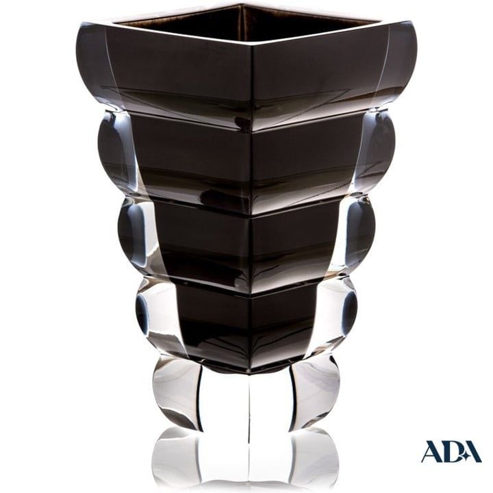  Lọ hoa pha lê Adria đen 25cm - Rogaska 