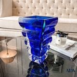  Lọ hoa pha lê Adria Xanh Dương 25cm - Rogaska 