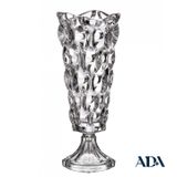  Lọ hoa pha lê chân đế samba trắng 40cm 