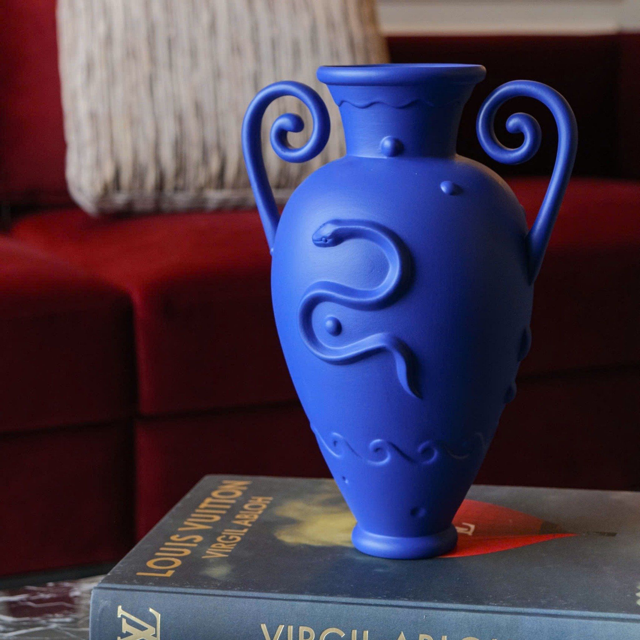  Lọ hoa Pantheon Orpheus Amphora xanh dương L'Objet 