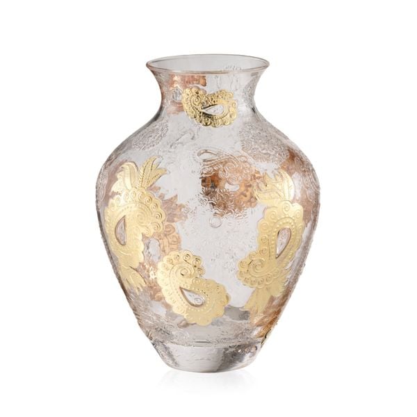  Lọ hoa Pashmina Clear Gold 30.5cm 