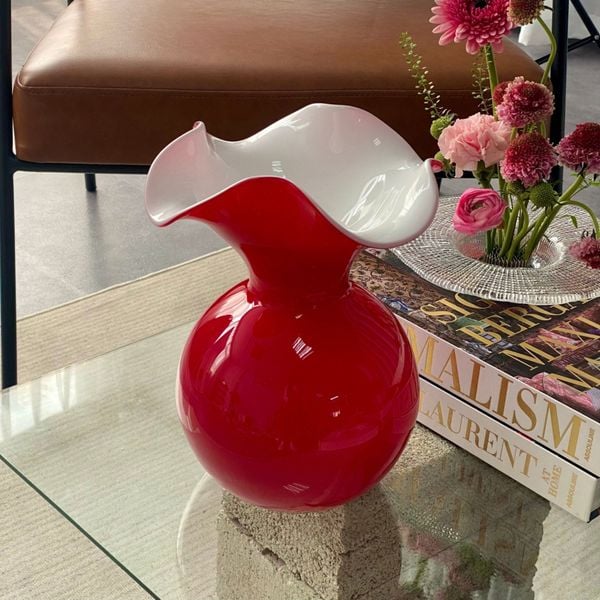  Lọ hoa PRIMULA đỏ 25cm 