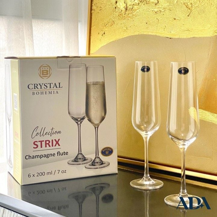  Ly champagne Strix 200ml bộ 6 ly 