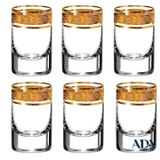  Set 06 chén 35ml khảm vàng 