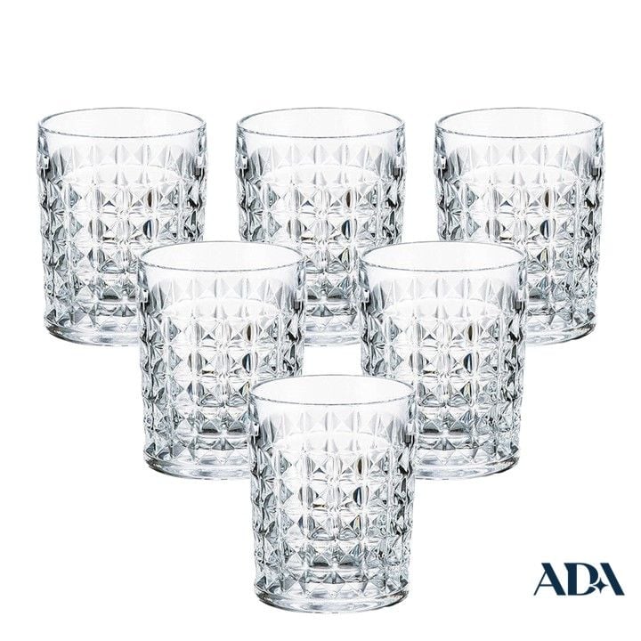  Bộ 6 cốc pha lê kim cương 230ml 