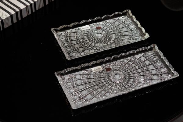  Đĩa chữ nhật pha lê M57 NK 40cm Arcade 