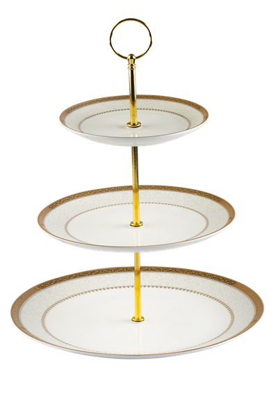  Đĩa ba tầng sứ xương Hoàng Gia Anh 