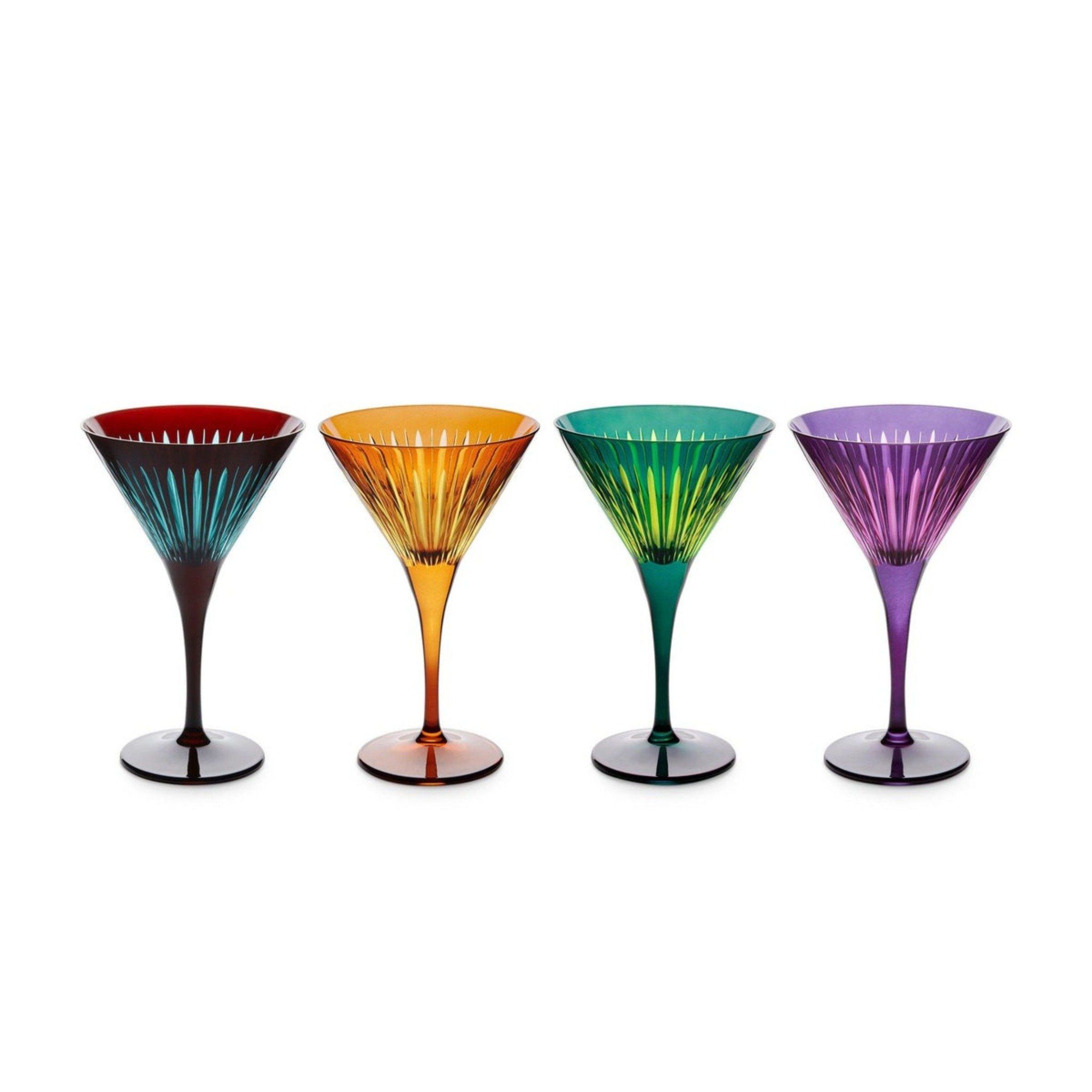  Set 4 ly Martini nhiều màu Prism L'objet 