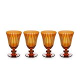  Set 4 ly vang trắng Prism Amber L'objet 