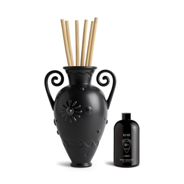  Set Khuếch tán hương Pantheon Orpheus Amphora đen L'objet 