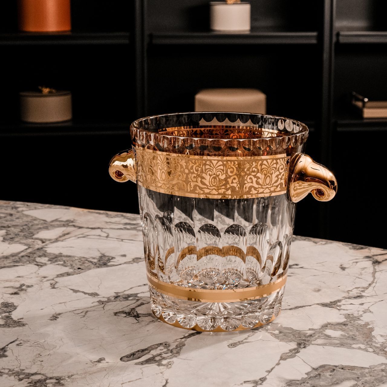  Xô đá khảm vàng Romantic Ales 20.5cm 